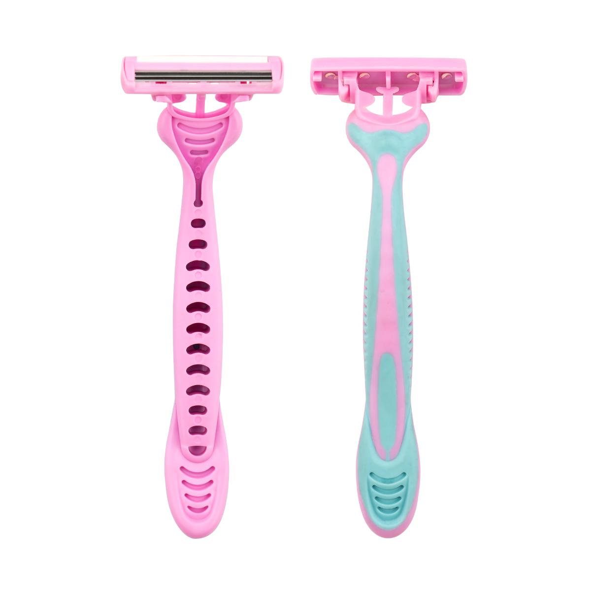 CX-T40 Triple Blade Rasierer Rasierer aus Edelstahl Einweg-Gesichtsrasierer für Frauen mit Gummigriff