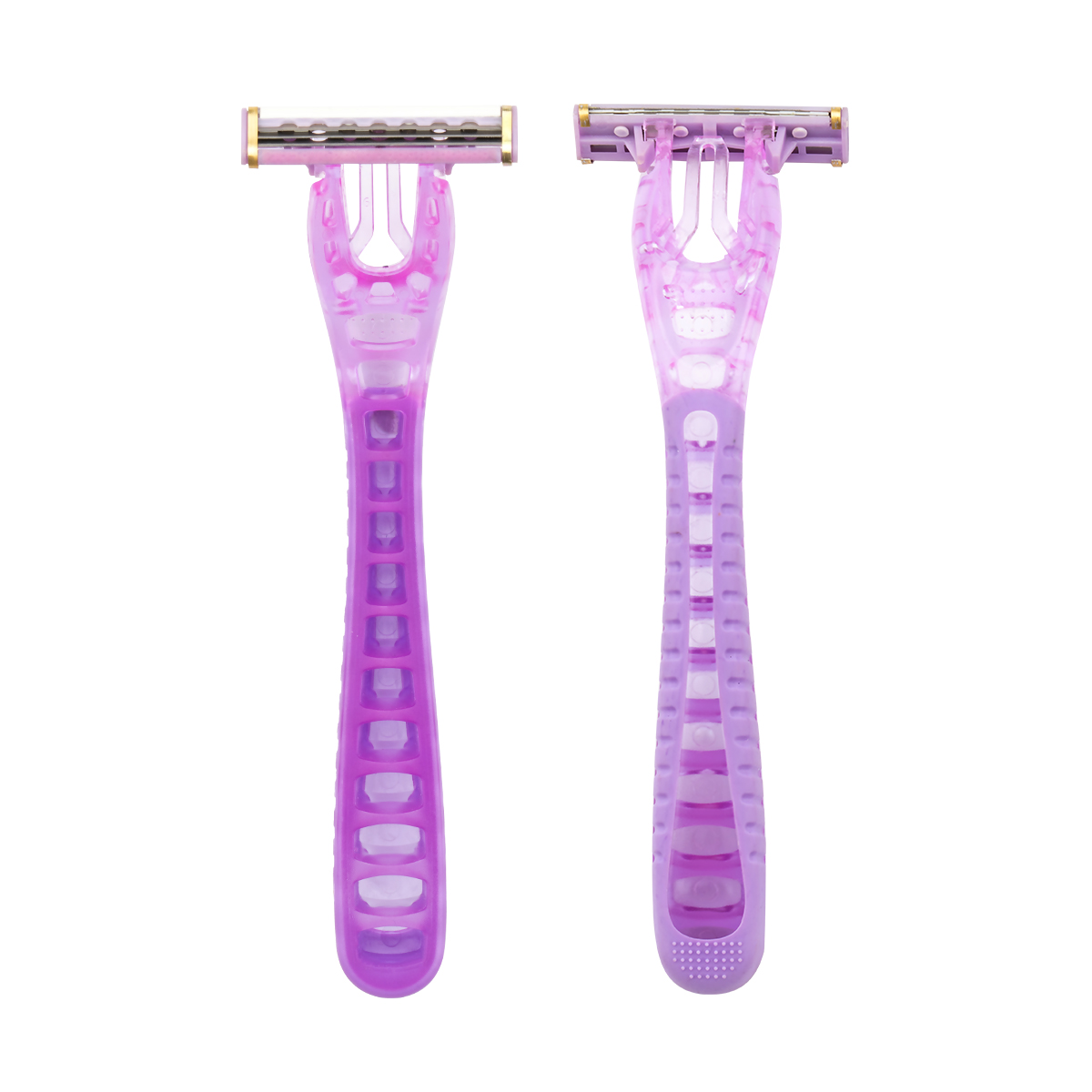 CX-T42-K Gold Edge Triple Blade Women System Rasiermesser mit austauschbarem Rasierkopf