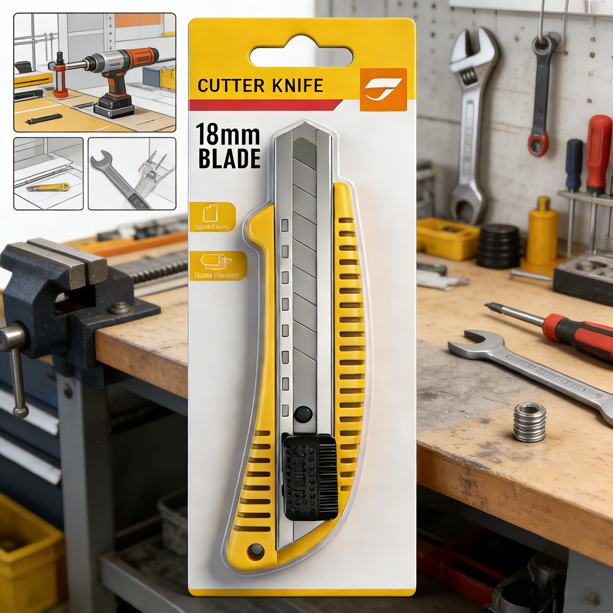Warum ist ein professionelles 9-mm-Hardware-Allzweckmesser für präzises industrielles Schneiden unerlässlich?